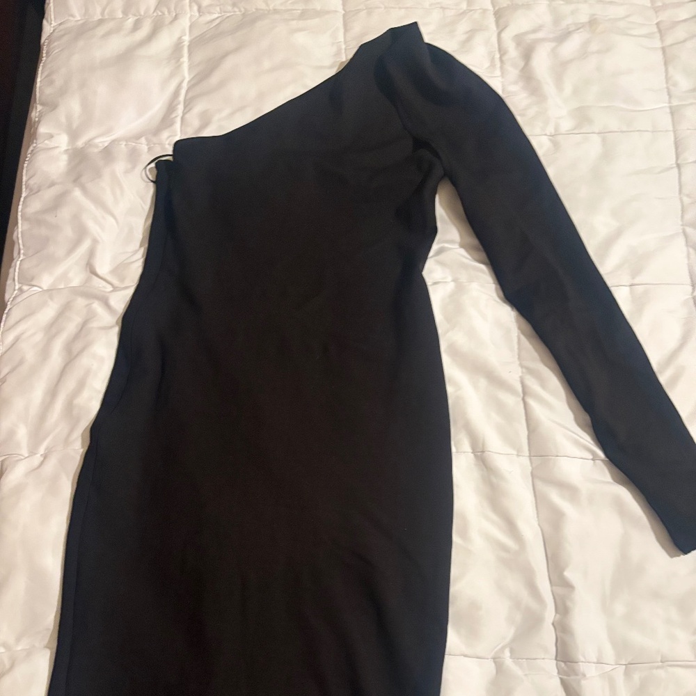 Alieva Dasha Modern Midi One Shoulder Dress Medium NWT